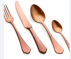 Rose <b>Gold</b> <b>Cutlery</b> Set Premium Flatware Sleek Modern Stainless Steel Collection Perfect For Daily Meals And Special Occasions - Product Image 4