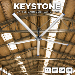 Ventilador de Techo Keystone HVLS para Establos de Ganado y Granjas de Vacas - Product Image 1