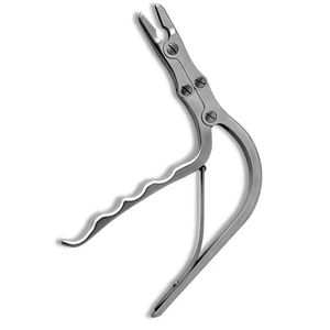 Pince de réduction orthopédique pour maintien osseux, instrument chirurgical en acier inoxydable, mâchoire incurvée, poignée verrouillable par QASIDEN INSTRUMENTS - Product Image 5
