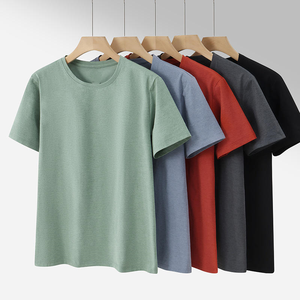 T-shirt en coton pour homme, coupe décontractée, respirant, doux, léger, confortable, pour un usage quotidien, haut d'été - Product Image 3