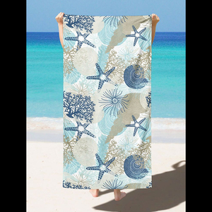 Toalla de Playa Moderna de Lujo, Ligera, de Algodón/Poliéster, de Alta Absorción, para Todas las Estaciones, para Natación y Entrenamiento - Product Image 4