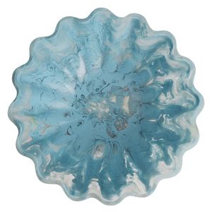 Tazón para Servir como Centro de Mesa |   Elegante Adorno de Mesa para Mesa de Comedor, Barra de Cocina y Sala de Estar |   Artesanía Única en Resina - Product Image 6