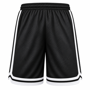 Pantalones Cortos de Baloncesto de Alta Calidad para Hombre, Transpirables, de Malla, con Ribete en Contraste, Pantalones Deportivos, Conjunto de Pantalones Cortos de Baloncesto Personalizados para Hombre - Product Image 2