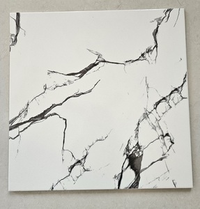 Factory Wholesale White 400x400mm Ceramic Glazed Porcelain Floor Tile Marble Slab Polished Tile For Living Room 40x40cm - Product Image 2