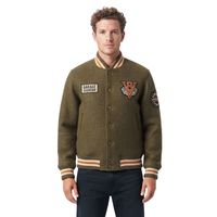 Veste de baseball en chenille personnalisée pour homme, style universitaire, 100% laine, bordeaux, avec patch brodé, streetwear, bomber