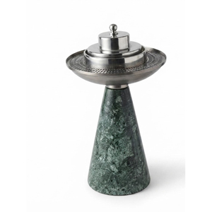 Arabic Incense Burner White Conical Base Metal <b>Bakhoor</b> Mubkhar Middle East Style <b>Oud</b> Censer For Home Decor & Hospitality On Sale - Product Image 3