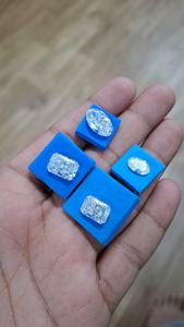 Diamantes Cultivados en Laboratorio Personalizados, Corte Oval Radiante, Claridad VVS2, Color E-F, Cultivados por CVD, Certificados por IGI - Product Image 3