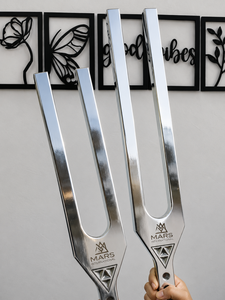 Clinical tuning fork Giant Tuning Fork with 528Hz & A432Hz Frequencies German Stainless Steel OEM Customizable Striker.. - Product Image 4