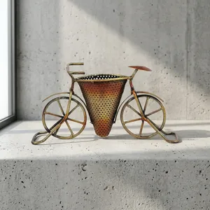 Metal <b>Cycle</b> Pen Holder <b>Stand</b> Decorative Miniature Bicycle Showpiece for Home Office Tabletop Living Room Bedroom Gift - Product Image 5