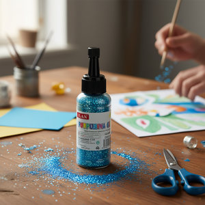 Colla Glitterata Ilan 60G Blu per Progetti Artistici Fai-da-Te - Product Image 2