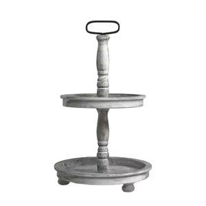 Support à gâteau en bois à un seul niveau, forme personnalisée, plateaux de présentation de desserts, parfait pour les mariages, les anniversaires, les événements - Product Image 6