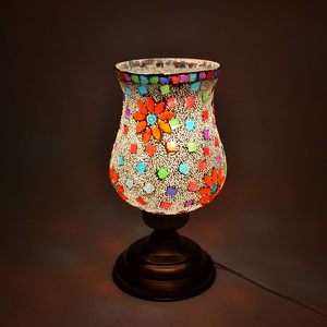 Lampe de table en mosaïque, verre coloré - Product Image 2