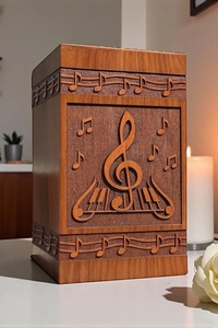 Personalized Handmade Wooden Train Locomotive Cremation Urn Engraved <b>Memorial</b> Keepsake <b>Box</b> American Style Durable Eco-Friendly - Product Image 4