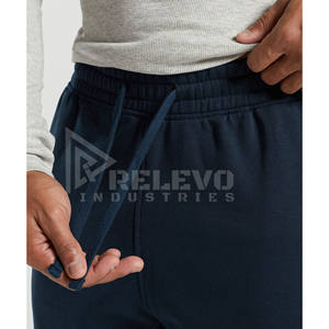 Pantalones Deportivos Casuales para Hombre, 100% Algodón, Felpa, Cintura Elástica, Bolsillos con Cremallera, Transpirables, Ecológicos - Product Image 5