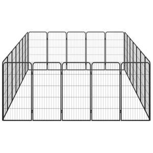 Corral Plegable Grande para Perros, de Acero con Recubrimiento de Polvo Negro, Puertas y Corrales para Mascotas - Product Image 4