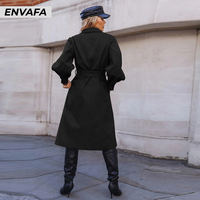 Vente directe d'usine, manteau en laine pour femmes grandes tailles, long, mode printemps, ceinture, mélange de cachemire