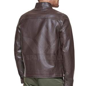 Veste en cuir véritable pour homme, confortable, élégante, séchage rapide, respirante, écologique, pour l'hiver, les voyages, la conduite, la mode urbaine - Product Image 4