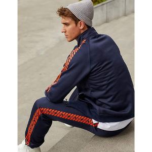 OEM Custom Quick Dry 2-Piece Men's Soccer Tracksuit Set 100% Polyester <b>Gym</b> Sportswear with Side Stripes Training <b>Jacket</b> - Product Image 4