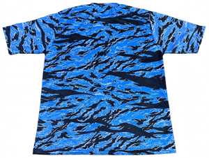 Unisex Blue Black Animal Camo Sublimation <b>T</b>-<b>Shirt</b> Short Sleeve Breathable Hunting Tops Summer Front Logo 100% Polyester - Product Image 2