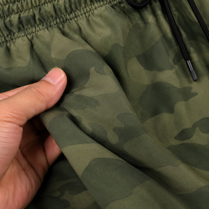 Shorts en toile camouflage pour homme, respirants, séchage rapide, taille élastique avec cordon de serrage, shorts de sport décontractés, shorts d'entraînement légers - Product Image 5