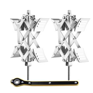 Accessorio Esterno per Camper a Forma di X, Stabilizzatore per Ruote, Adatto per Spazi tra Pneumatici da 1,5'' a 10'', 2 Set Inclusi - Product Image 1