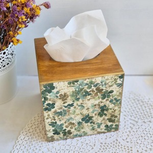Caja de pañuelos de madera ecológica impresa, caja de pañuelos de madera natural impresa para una vida sostenible, caja de accesorios al por mayor - Product Image 3