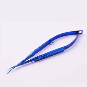 Tijeras Quirúrgicas Oftálmicas Manuales con Mango Antideslizante, Instrumento para Cirugía Ocular - Product Image 2