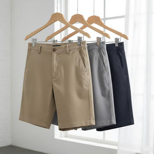 Shorts pour hommes avec logo personnalisé, 100% coton satiné, respirant, séchage rapide, été, plage, grande taille, léger, vente en gros - Product Image 3