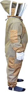 3-Layer Ultra Ventilated <b>Bee</b> <b>Suit</b> for Men & Women – Premium Beekeeping <b>Suit</b> with <b>Bee</b> Gloves & Two Detachable Beekeeping Veils - Product Image 6