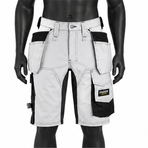 Heavy Duty Multi-Pocket <b>Mens</b> Workwear Shorts Durable Construction Utility <b>Cargo</b> Shorts for Tradesmen - Product Image 1
