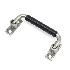 Manija Plegable de Acero Inoxidable con Funda de Goma, Manija Industrial Resistente para Puertas y Ventanas - Product Image 3