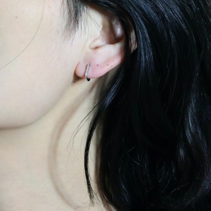 Pendientes de Aro Redondos de Oro 10K 14K con Diamantes Cultivados en Laboratorio, Pendientes Pequeños Minimalistas para Dormir, Regalo para Mujer, Ideales para Fiestas - Product Image 5