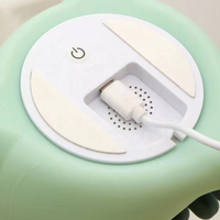 Veilleuse LED en silicone en forme de dinosaure super mignonne, 6 couleurs, tactile, port de charge USB, lumières décoratives