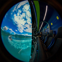 Dôme volant d'intérieur avec écran, cinéma 4D, structure métallique, grande capacité (plus de 500 kg), cinéma sphérique, divertissement interactif VR/MR