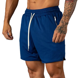 กางเกงขาสั้นออกกำลังกายผ้าอ็อกซ์ฟอร์ด ระบายอากาศ กันลม แห้งเร็ว ยืดหยุ่น นุ่มสบาย มีซิป เหมาะสำหรับวิ่ง จ๊อกกิ้ง ฟิตเนส ลดราคาพิเศษ - Product Image 1