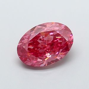 Diamante Cultivado en Laboratorio con Corte Ovalado, Color Rosa Intenso, Claridad VVS2, 3.02CT/PC, Certificado IGI de SHRAMAN DIAMOND para la Elaboración de Joyas Personalizadas - Product Image 1