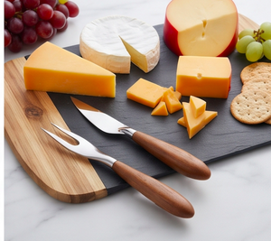 Cuchillo para Queso con Mango de Madera, Juego de Cuchillos para Queso de Acero Inoxidable, Utensilios de Cocina, Espátula para Queso, Herramientas de Cocina - Product Image 5