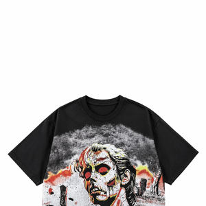 Camiseta de cuello redondo extragrande con gráfico personalizado, ropa informal de verano, mangas cortas, estilo moderno, camisetas unisex para un uso cómodo. - Product Image 3