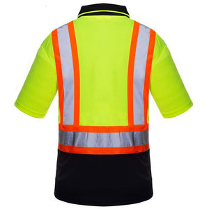 Camiseta Polo de Seguridad Reflectante de Secado Rápido al por Mayor, Camiseta Polo de Trabajo de Alta Visibilidad de Secado Rápido - Product Image 3