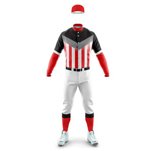 Uniforme de Béisbol de Color Sólido Personalizable de Primera Calidad con Diseño Moderno, Ropa Deportiva Transpirable de Secado Rápido 100% Poliéster - Product Image 2