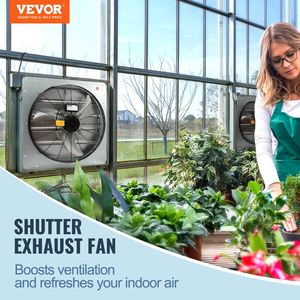 24 ''พัดลมระบายอากาศติดผนังอลูมิเนียมความเร็วสูง3320 CFM AC-มอเตอร์ระบายอากาศสำหรับโรงเรือนเพิงร้านค้าได้รับการรับรองจาก FCC - Product Image 2