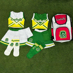 Custom Cheerleading Uniform Package Kit Sublimation Team Apparel Name Number Uniforms Bags <b>Socks</b> Deal Pack Cheer Team Sportswear - Product Image 1