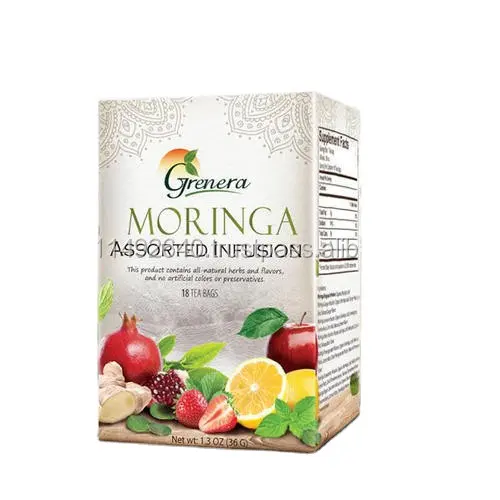OEM Customized Flavor Organic Moringa Tea Infusion Best Price 100% Natural Herbal Slimming Tea / Green Tea