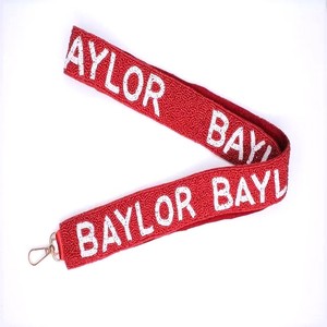 Correa para Bolso con Cuentas de los Osos de Baylor, Correa para Bolso Deportiva Rectangular Personalizada Hecha a Mano en India - Product Image 1