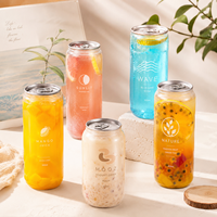 Venta al por Mayor de Latas Transparentes de PET de 350 ml para Bebidas con Tapas Fáciles de Abrir, Botellas de Plástico ODM para Envasado de Jugos Fríos y Refrescos