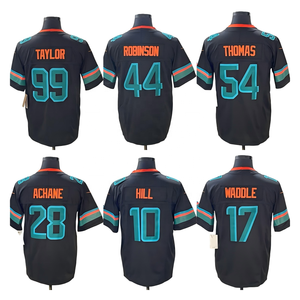 2025สำหรับทีมไมอามี่ชุดคอลเลกชั่นแทคเสื้อยืดแขนสั้น17 waddle 10 tyreek เสื้ออเมริกันฟุตบอล - Product Image 1