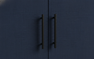 Buffet moderne à 2 portes en chêne massif pour salon - Rangement résistant à l'eau avec design minimaliste - Product Image 5