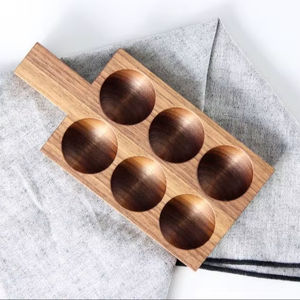 Porte-œufs en bois de qualité supérieure pour la décoration de cuisine haut de gamme, le stockage d'œufs frais et l'emballage cadeau - Product Image 1