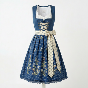 El Mejor Vestido Dirndl para Mujer, Tela Suave, Bordado Alemán, Largo hasta la Rodilla, Ajuste Cómodo, Diseñado para Festivales - Product Image 1