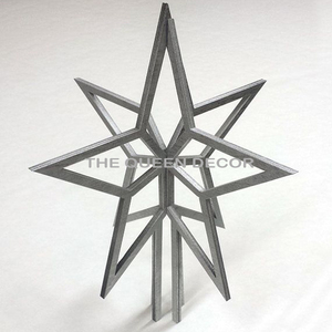 ดาวประดับยอดต้นคริสต์มาสทรงทันสมัยขายดีที่สุด สำหรับตกแต่งภายในบ้าน ขายส่งสำหรับงานซับลิเมชั่น - Product Image 5